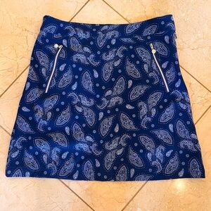 Daily Sports size 4 Blue Paisley, sport skort.Golf tennis errands fun walking.